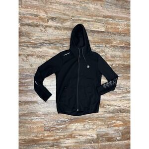 Roark Jacket Mens Medium Black El Morro Hoodie Full Zip Run Amok Performance